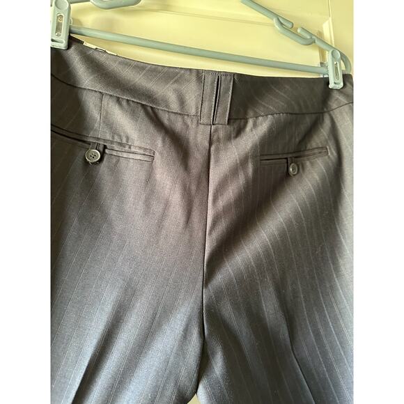 New York‎ And Company Career Pants 16 Average Women's Black Pinstripe - Picture 9 of 14
